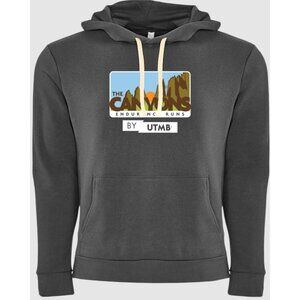 IRONMAN Canyons Endurance Runs by UTMB Fleece Hoodie Metal Gray Sz. M NEW